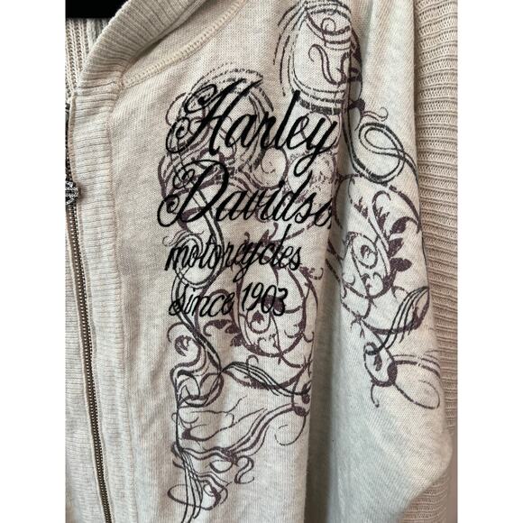 Harley Davidson size 2X zip up hoodie sweater - Picture 3 of 4